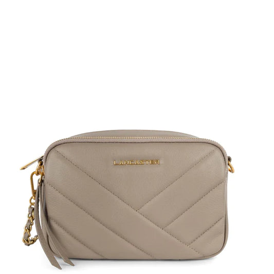 LANCASTER Soft Matelassè Borsa a Tracolla Galet Foncé