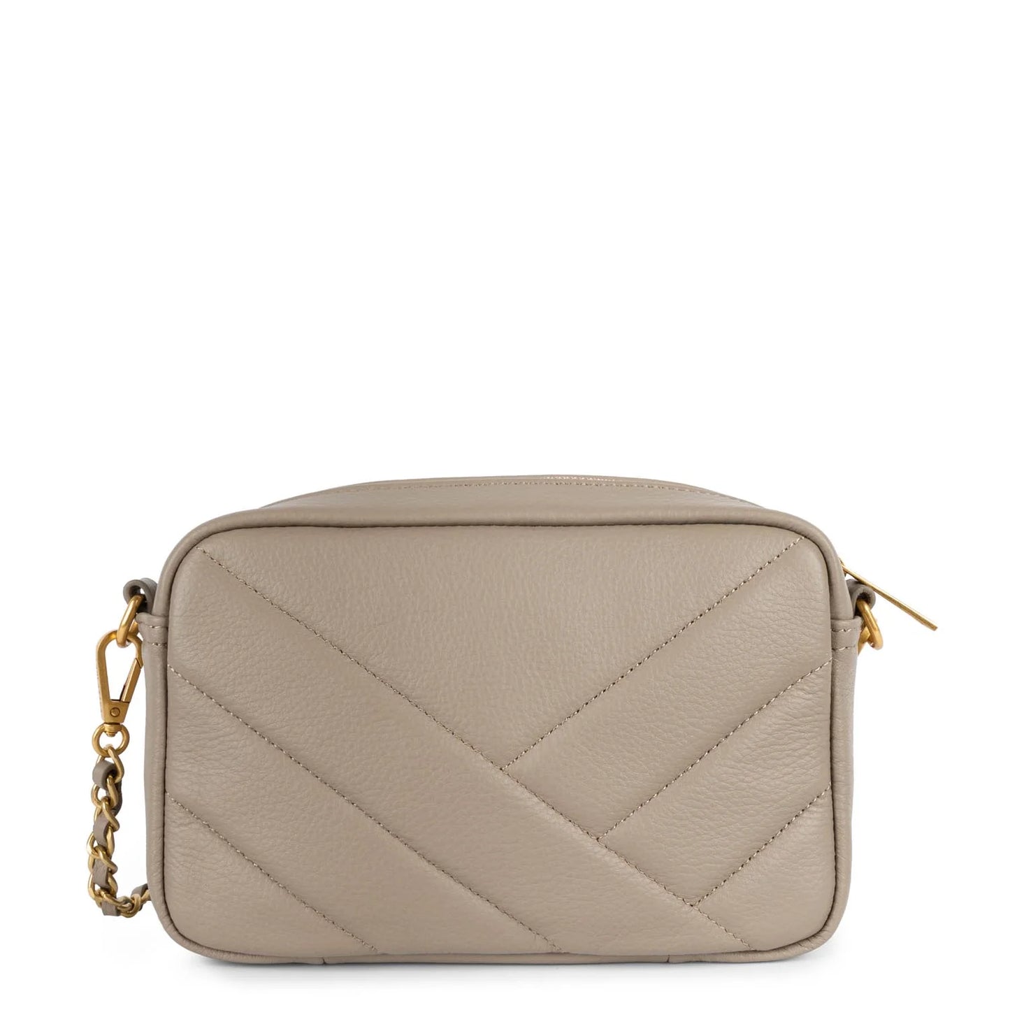 LANCASTER Soft Matelassè Borsa a Tracolla Galet Foncé