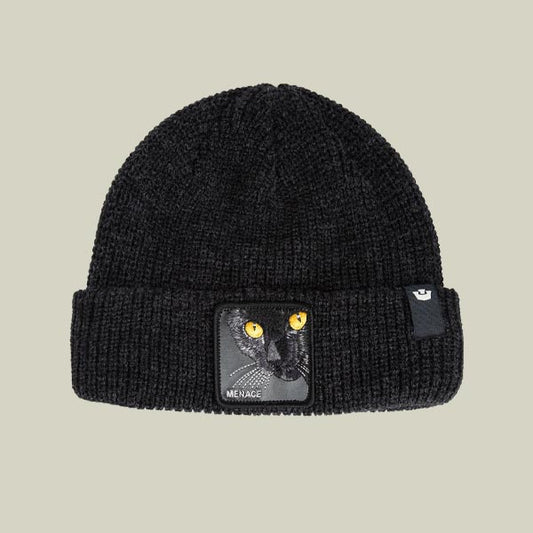 Goorin Bros EST. 1895 Cappello Beanie Cat Menace Black Melange