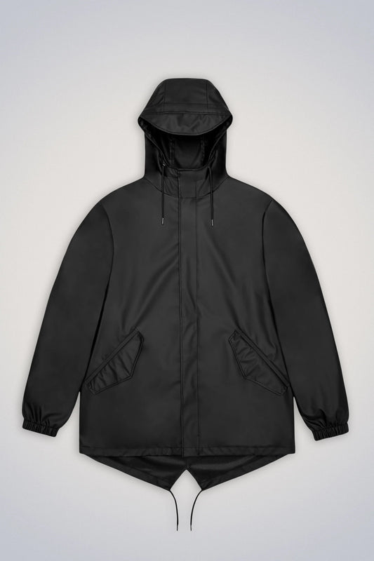 RAINS PE24 Fishtail Jacket Black