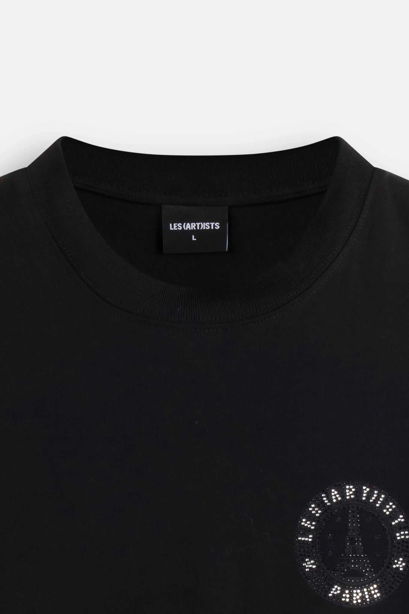 LES (ART)ISTS AI25-26 T-shirt Paris Essential Crystal Strass Black