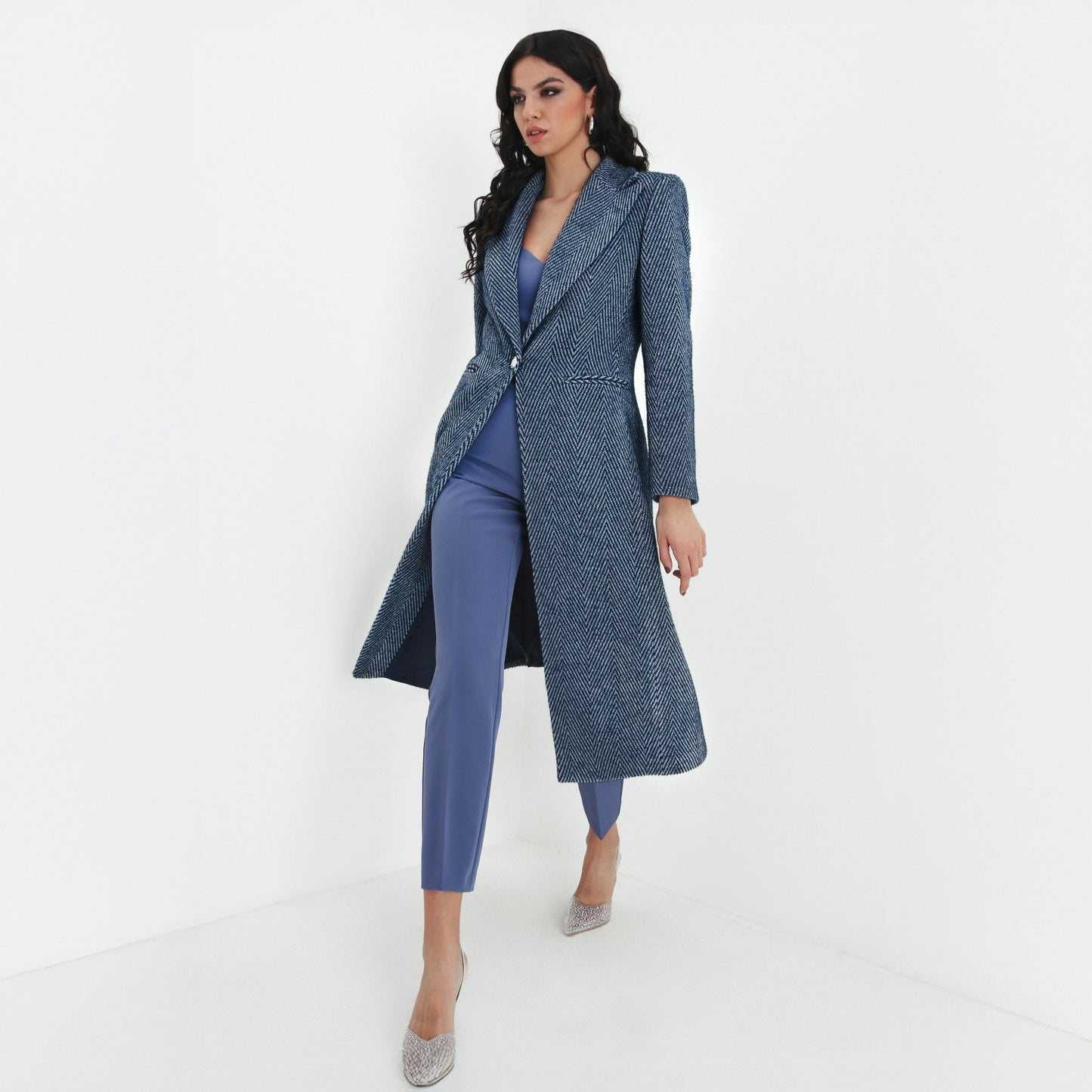 Silence Limited AI25-26 Cappotto Herry Denim