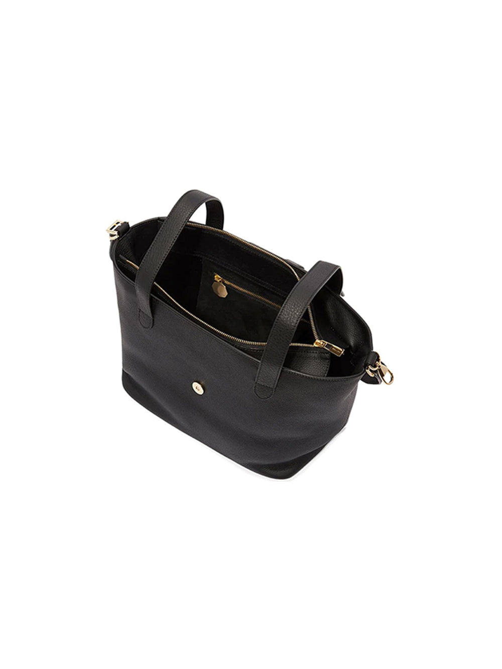 Meli Melo AI22-23 Tote Thela Media con Chiusura Zip Nera
