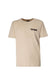 DISCLAIMER PE23 T-shirt con Logo e Scritte a Contrasto sul Retro Safari/Nero Man
