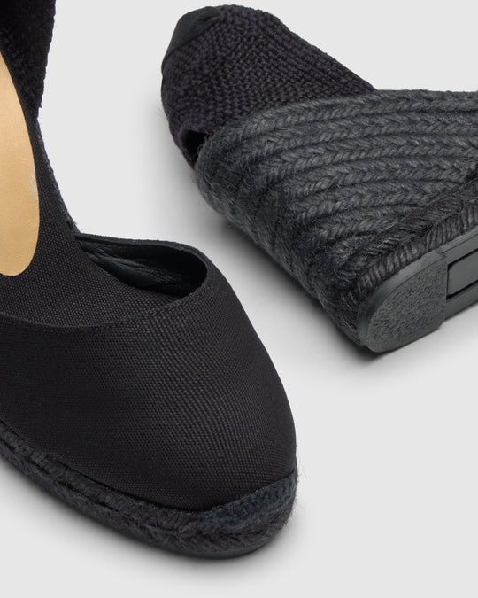 Castañer SS25 Espadrilla Carina Nero