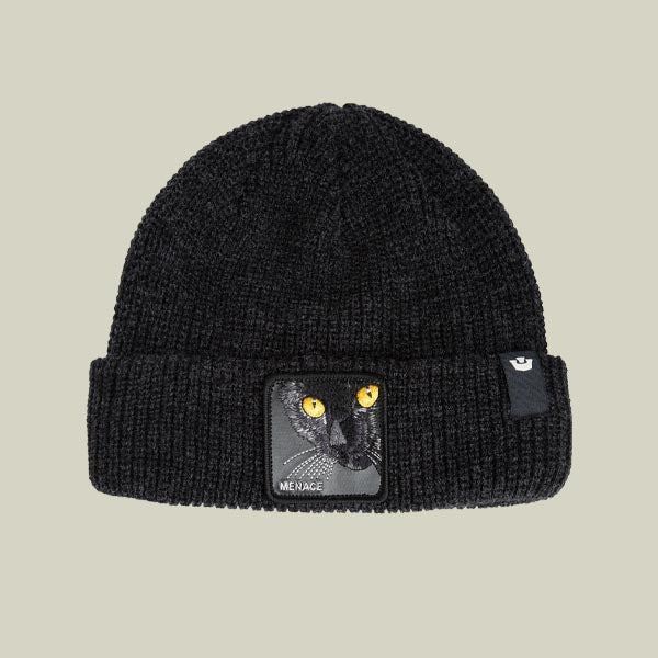 Goorin Bros EST. 1895 Cappello Beanie Cat Menace Black Melange