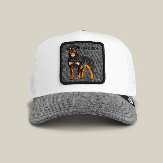 Goorin Bros EST. 1895 Cappello Trucker Animal Bad Boy White/Grey Denim