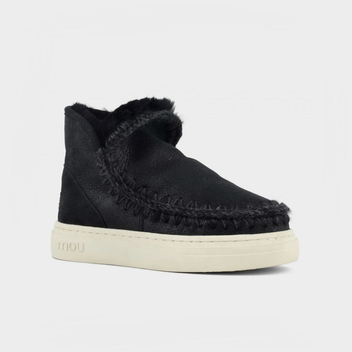 Mou Boots AI24-25 Eskimo Sneaker Bold Cracked Black