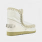 Mou Boots AI24-25 Eskimo 18 With Rhinestones Logo Waxi White