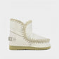 Mou Boots AI25-26 Eskimo 18 With Rhinestones Logo Waxi White