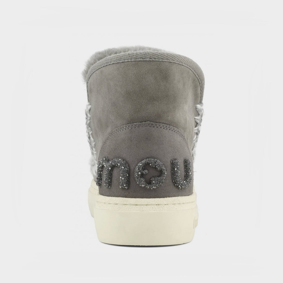 Mou Boots AI24-25 Eskimo Sneaker Bold Glitter Logo New Grey