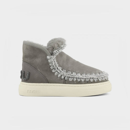 Mou Boots AI24-25 Eskimo Sneaker Bold Glitter Logo New Grey