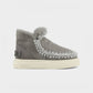 Mou Boots AI24-25 Eskimo Sneaker Bold Glitter Logo New Grey