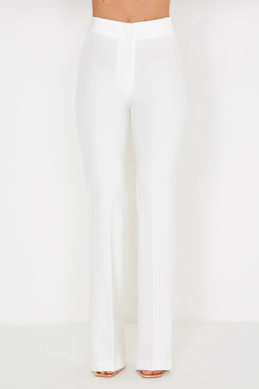 Silence Limited SS25 Pantalone Flare Basic Off White