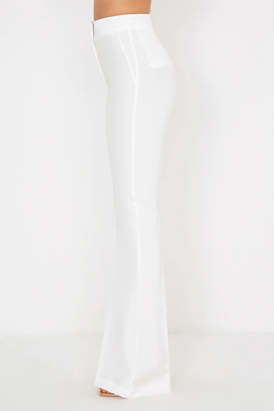 Silence Limited SS25 Pantalone Flare Basic Off White