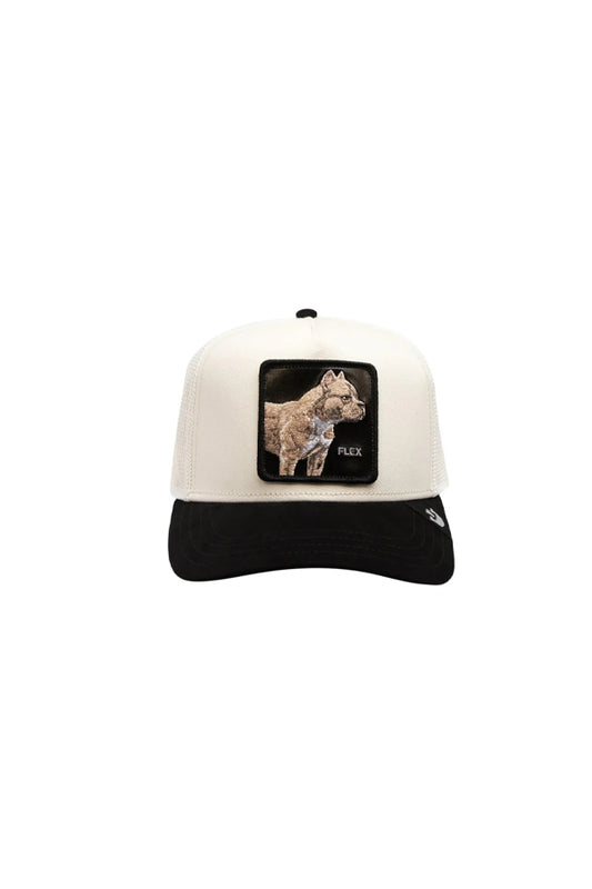 Goorin Bros EST. 1895 Cappello Trucker Animal The Suede Pitbull Flex White/Black