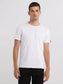 Replay PE24 T-Shirt in Jersey con Taglio a Vivo White Man