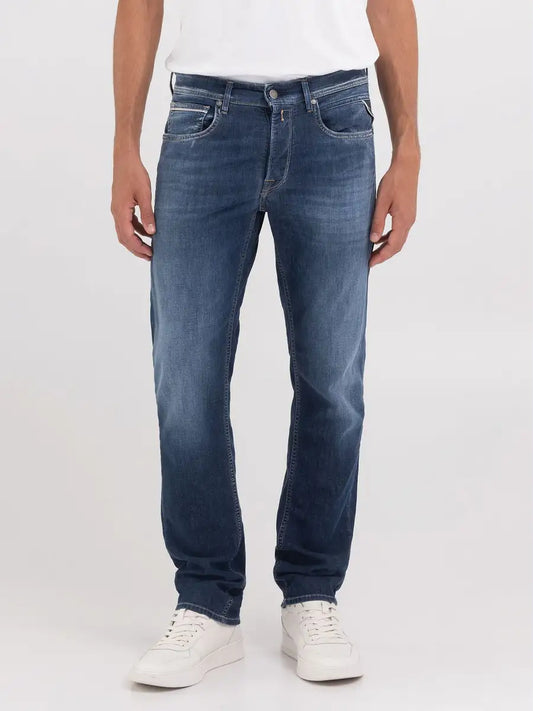 Replay PE24 Jeans Straight Fit Grover Dark Blue Man
