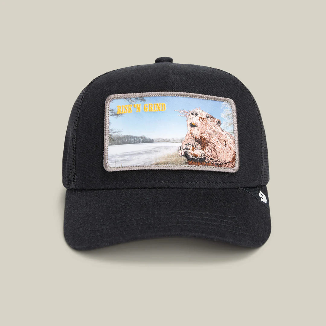 Goorin Bros EST. 1895 Cappello Trucker Animal Large Patch Homestead Morning Wood Dark Denim