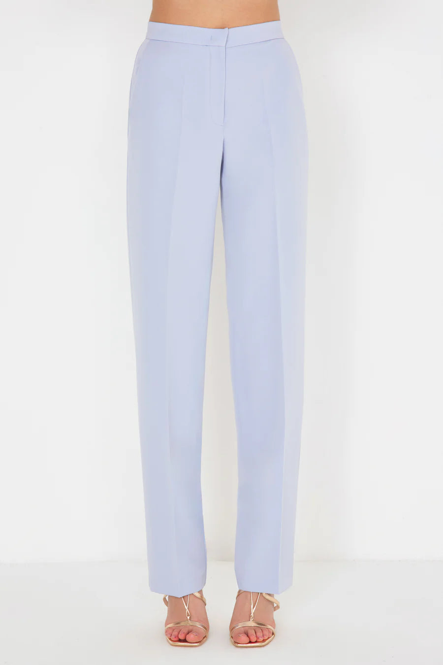 Silence Limited SS25 Pantalone a Palazzo Basic Polvere