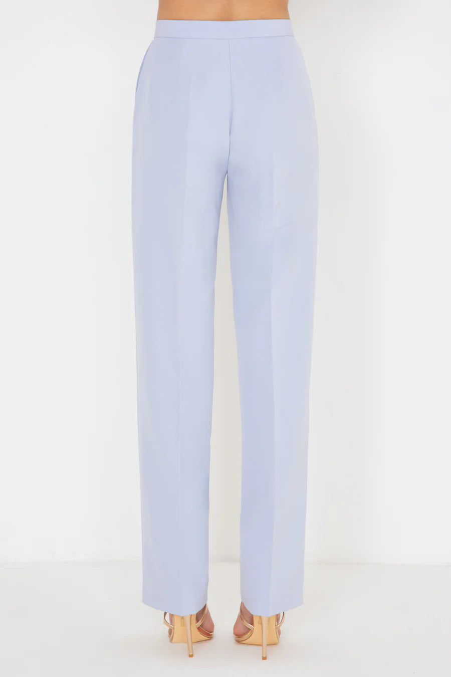 Silence Limited SS25 Pantalone a Palazzo Basic Polvere