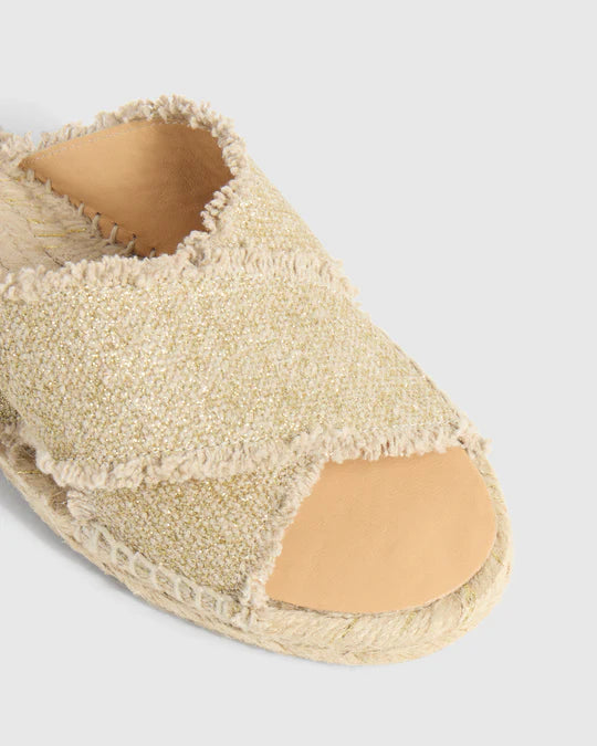 Castañer SS25 Sandalo Slip-on Palmera Oro Claro