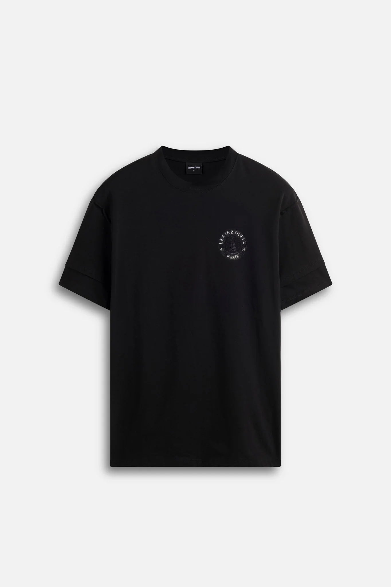 LES (ART)ISTS AI25-26 T-shirt Paris Essential Crystal Strass Black