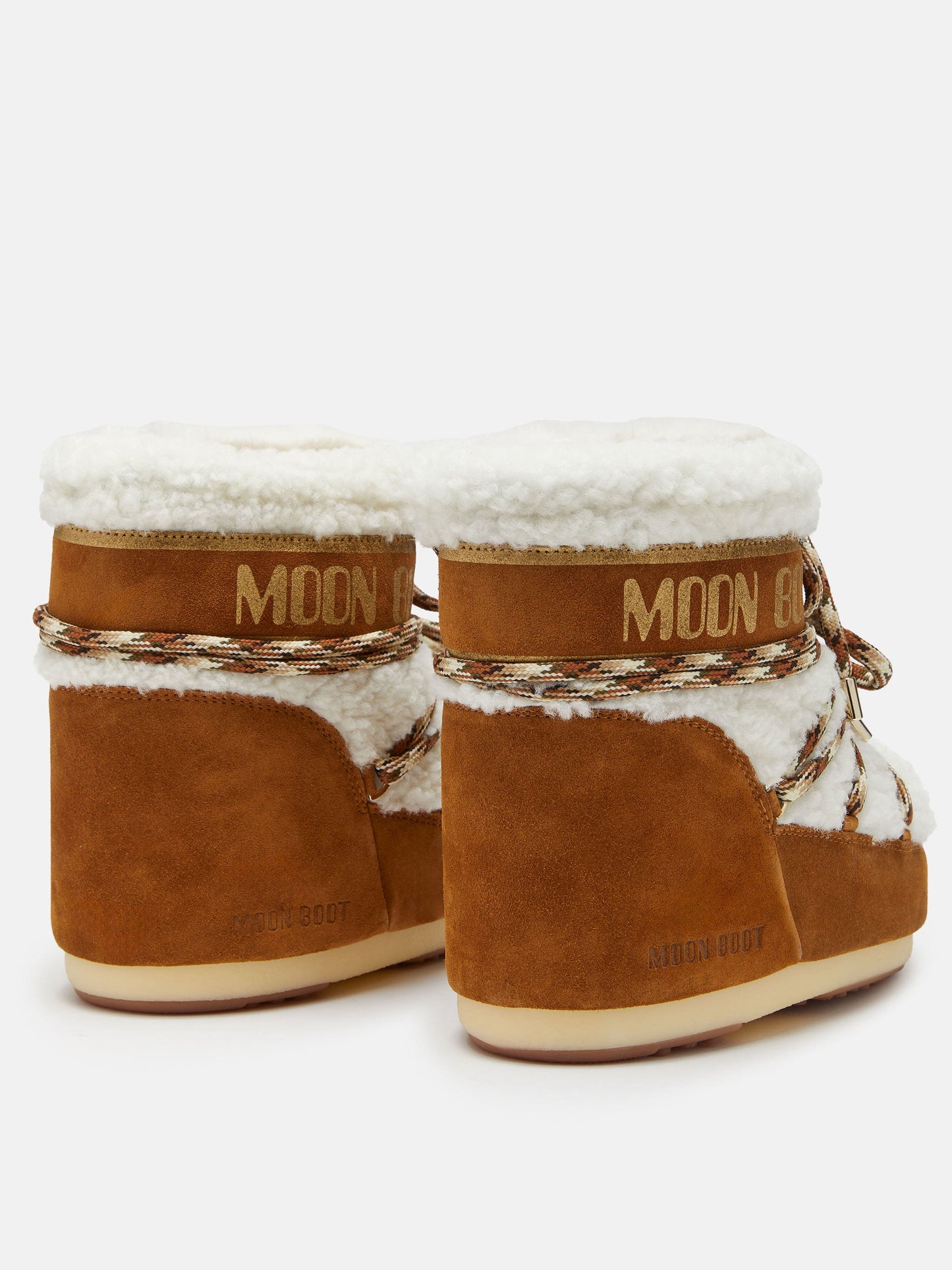 MOON BOOT AI24-25 Icon Low Shearling Whisky/Off White