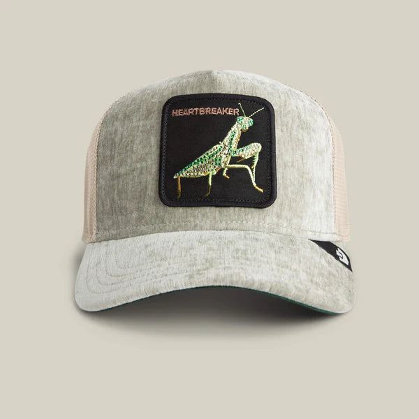 Goorin Bros EST. 1895 Cappello Trucker Animal Velour Mantis Shine Grey