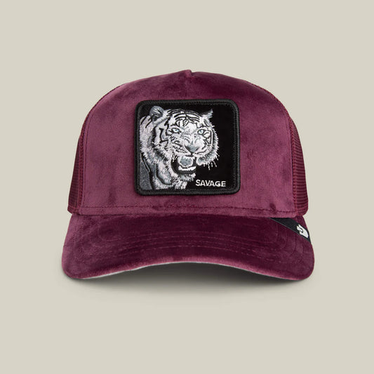 Goorin Bros EST. 1895 Cappello Trucker Animal Velour Savage Bordeaux