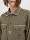 Replay PE24 Overshirt Boy Fit con Strass Light Military Woman