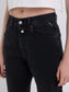 Replay PE24 9ZERO1 Jeans Straight Fit Black Delavè Woman