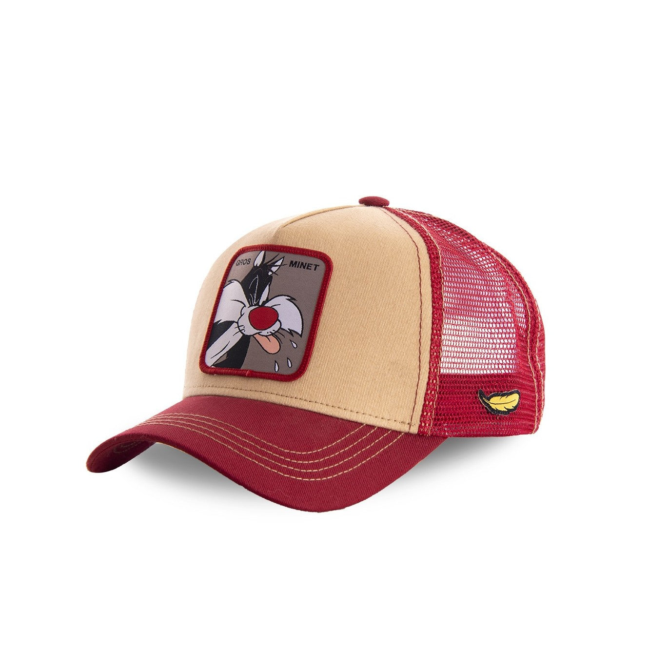 CAPSLAB Cappello Trucker Grosminet Looney Tunes Beige/Red