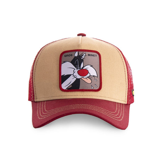 CAPSLAB Cappello Trucker Grosminet Looney Tunes Beige/Red