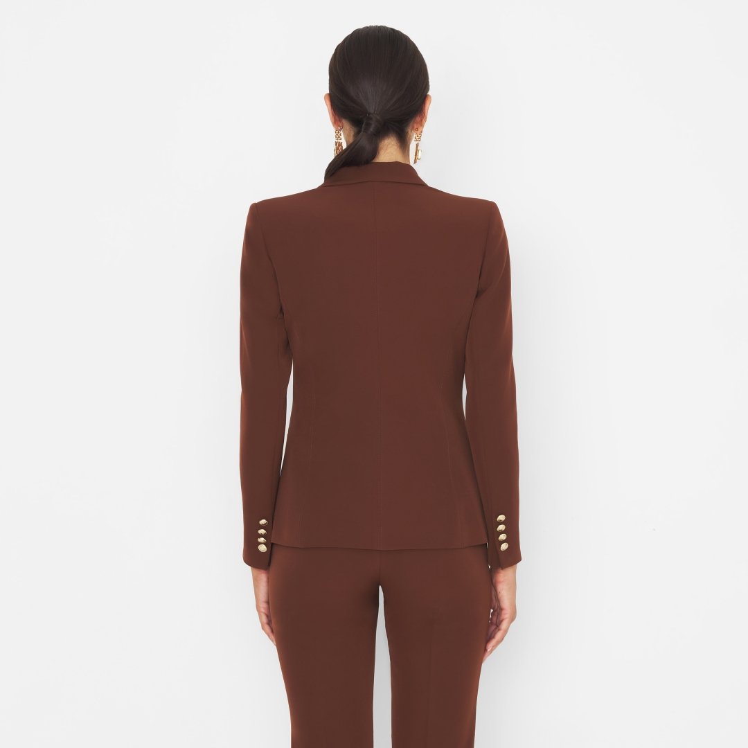 Silence Limited AI25-26 Giacca Doppiopetto Libra Brown